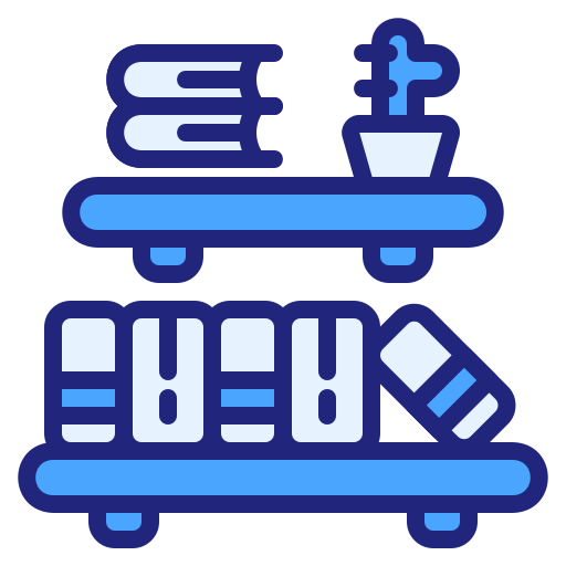 책꽂이 Generic Blue icon