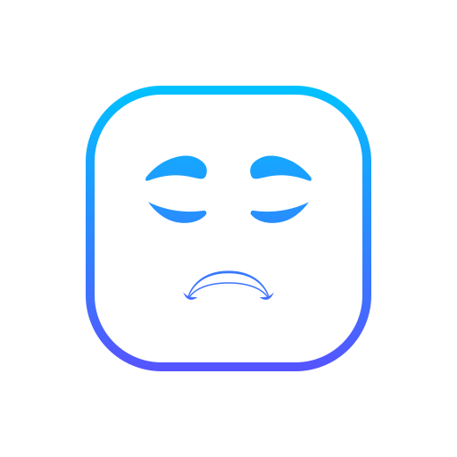 悲しい顔 Generic Flat Gradient icon