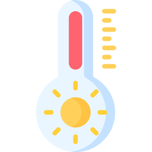 wysoka temperatura Special Flat ikona