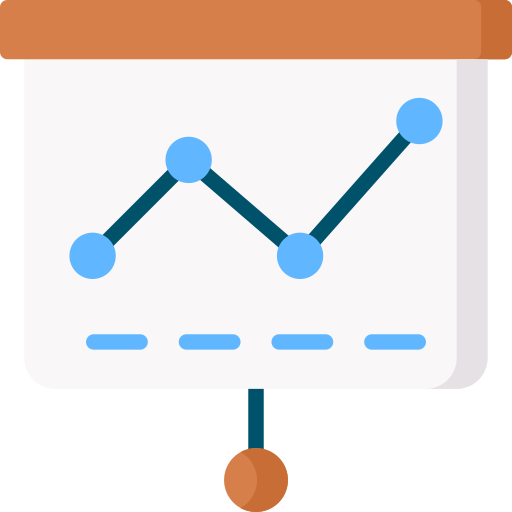 Line graph Special Flat icon