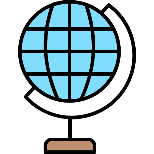 глобус Generic Outline Color иконка