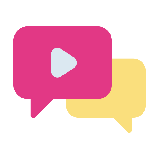 Live chat Vector Stall Flat icon