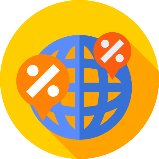 global Flat Circular Flat icono