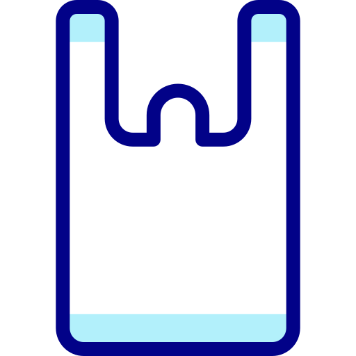 sacchetto di plastica Detailed Mixed Lineal color icona