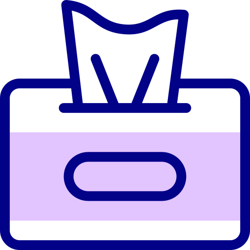 scatola di fazzoletti Detailed Mixed Lineal color icona