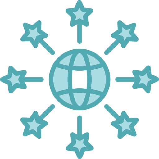 Global network Generic Blue icon