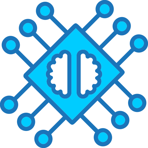 künstliche intelligenz Generic Blue icon