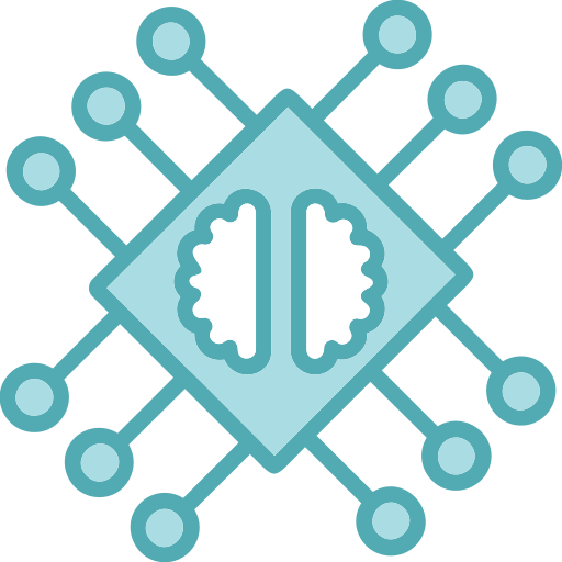 inteligencia artificial Generic Blue icono
