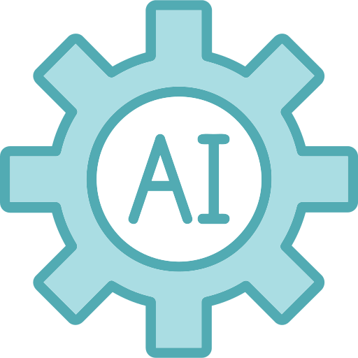 Artificial intelligence Generic Blue icon