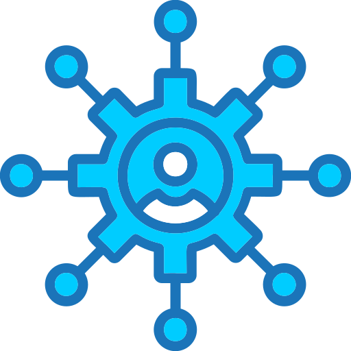 vernetzung Generic Blue icon