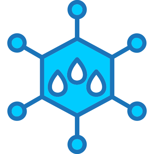 Nanotechnology Generic Blue icon
