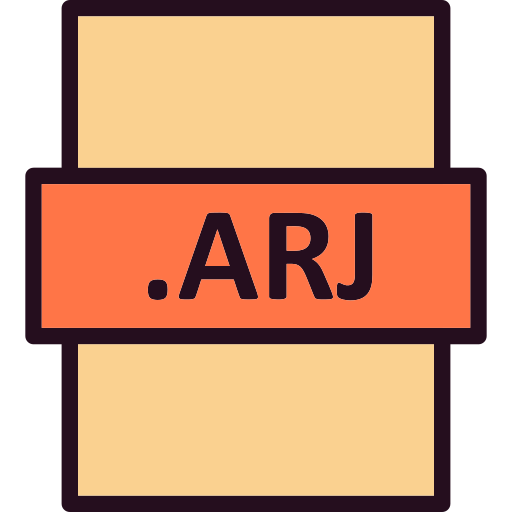 arj file Generic Outline Color icona