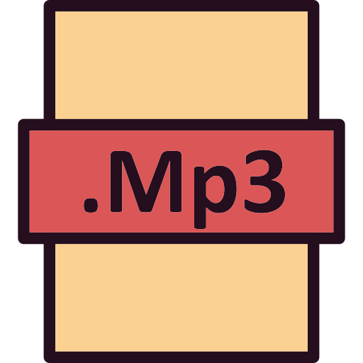 mp3 Generic Outline Color icona