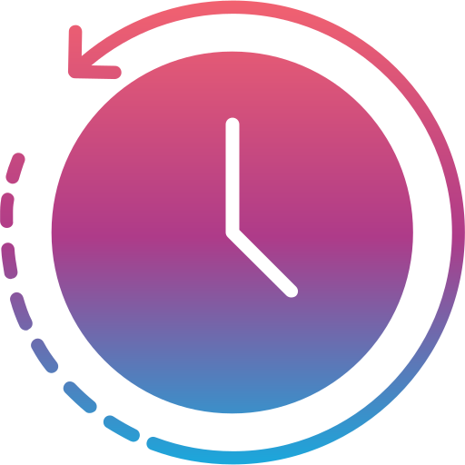 Back in time Generic Flat Gradient icon
