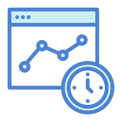 statistica Generic Blue icona