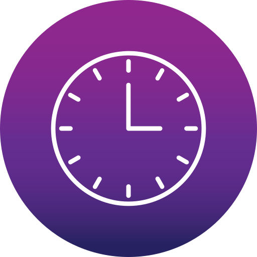 reloj Generic Flat Gradient icono