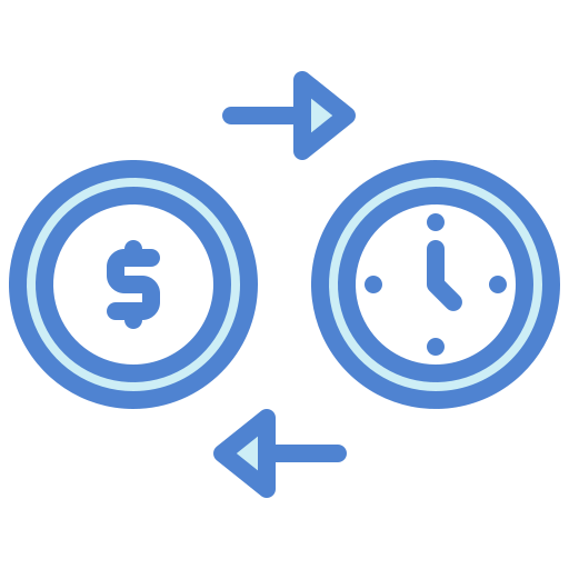 Time is money Generic Blue icon