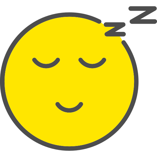 schläfrig Generic Outline Color icon