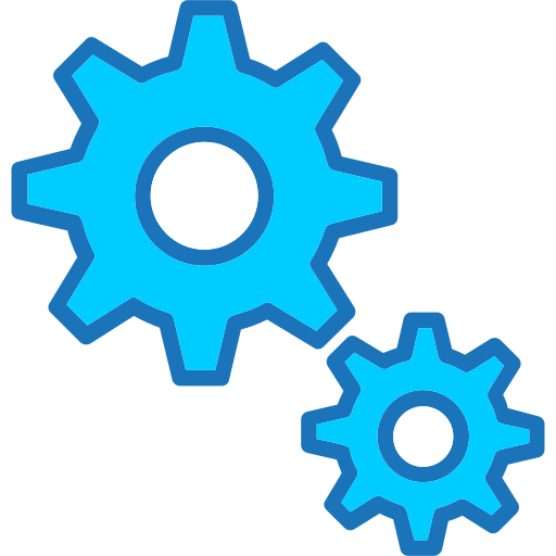 engranajes Generic Blue icono