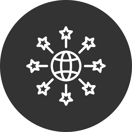 réseau mondial Generic Glyph Icône