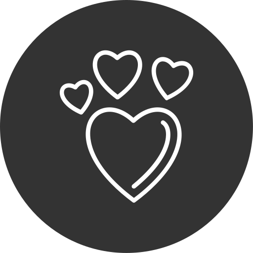 corazones Generic Glyph icono
