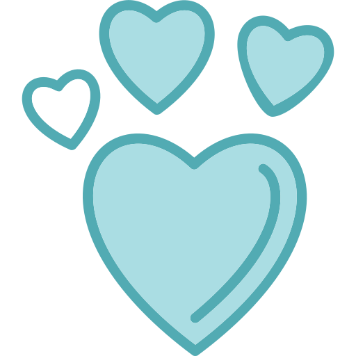 Сердца Generic Blue иконка