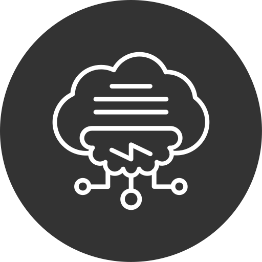 Computing cloud Generic Glyph icon