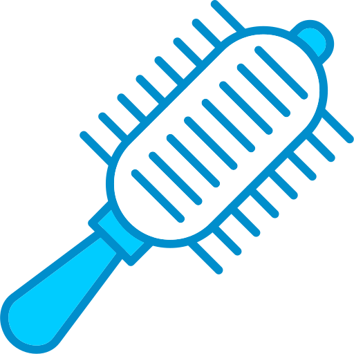 escova de cabelo Generic Blue Ícone