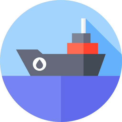 schip Flat Circular Flat icoon