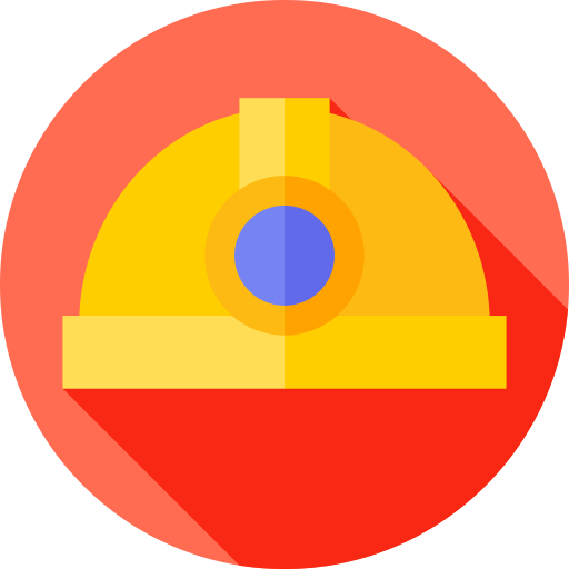 헬멧 Flat Circular Flat icon