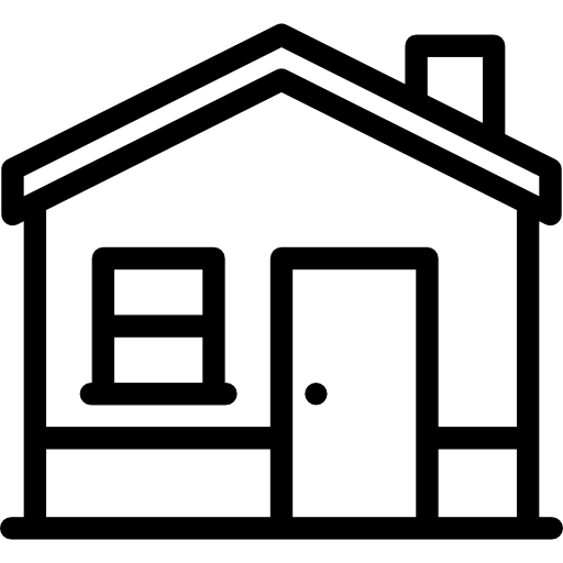 maison avec foyer Special Lineal Icône