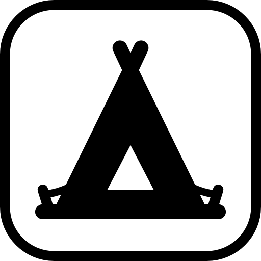 znak namiotu  ikona