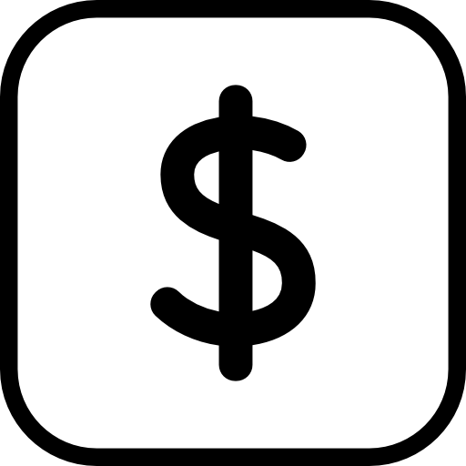 symbole du dollar  Icône