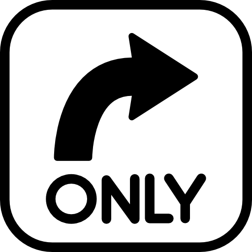 juiste richting  icoon