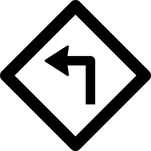 Left turn  icon