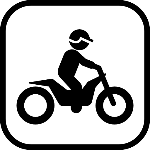 andar de moto  Ícone