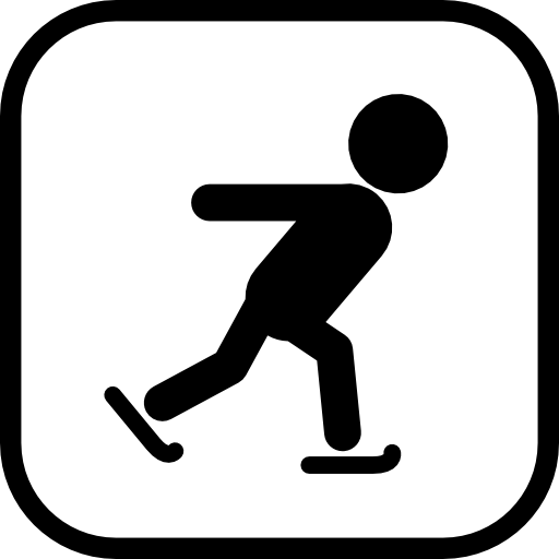 schaatsen teken  icoon