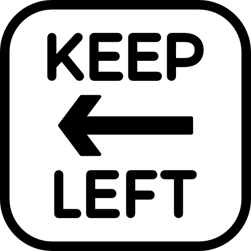 Keep Left  icon