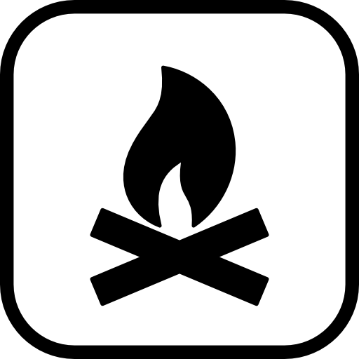 fogueira de acampamento  Ícone