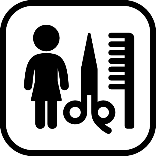 Женский парикмахер  иконка