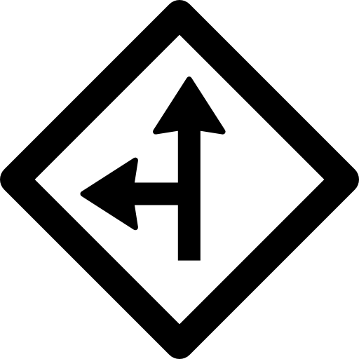 Left side road  icon
