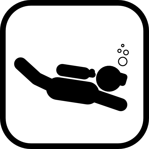 Scuba Diving Sign  icon