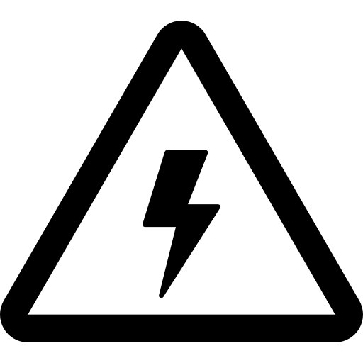 Shock sign  icon