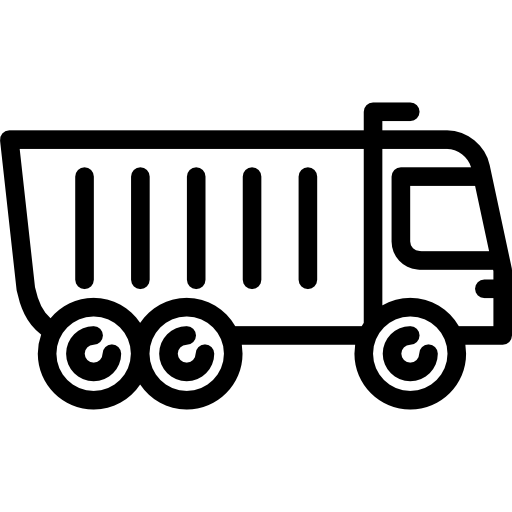 camión con carga  icono