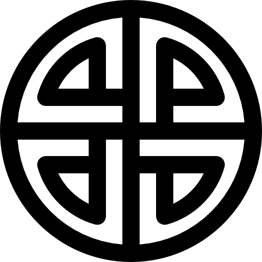 símbolo redondo  icono