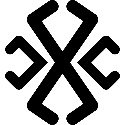 símbolo de línea astrológica  icono