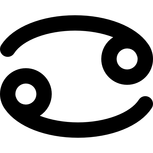 simbolo del cancro  icona