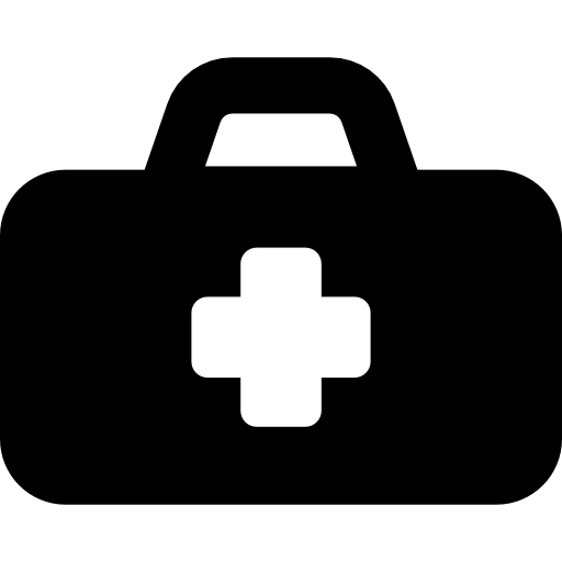 maleta de primeros auxilios  icono