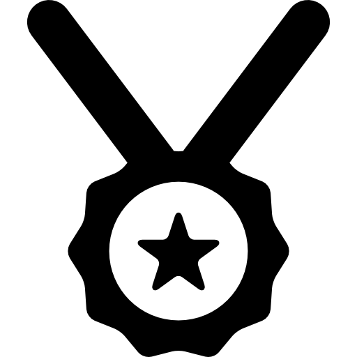 medaglia stella  icona