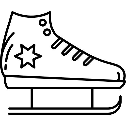 bota para patinar no gelo  Ícone